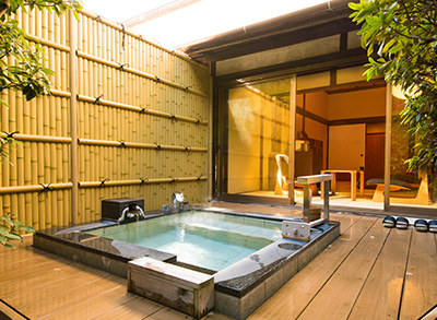 All 7 rooms have their own open-air private bath